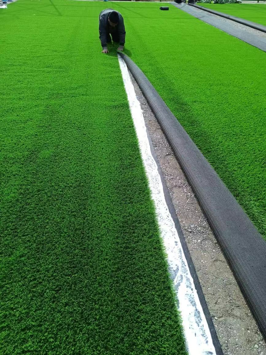 2FTX10FT Outdoor Artificial Grass Runway Blanket, Thick and Realistic Fake Grass Roll Decoration 1.38 "Pile Height