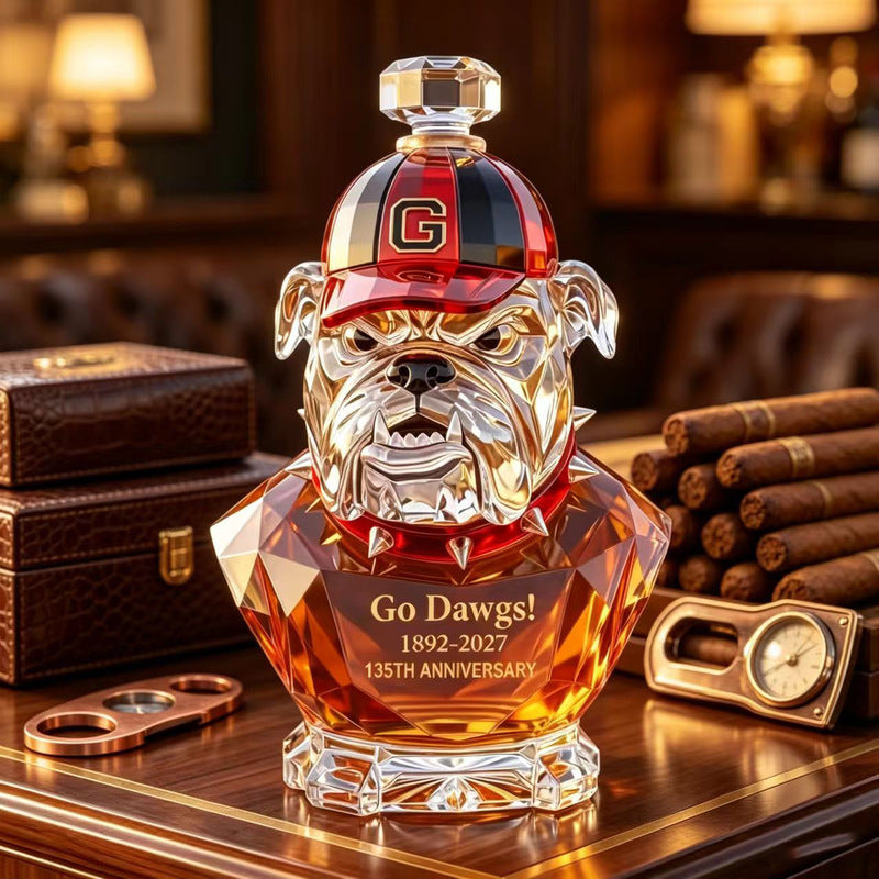 Sculptural Glass Spirits Decanter