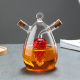 Kitchen Storage Sealed Bottles, Double-layer 2-in-1 Glass Bottles, Oil, Vinegar, Sauce, Seasoning Bottles, Kitchen Tools