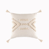 Tassels Cushion Cover 45x45cm Beige White Pillow Covers Decorative Pillow Case Square Home Boho Decor Macrame Pillowcase