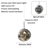 Restaurant Pendant Light Villa Loft Duplex Atrium Staircase Long Line Light Luxury Acrylic Living Room Pendant Light eprolo