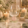 Orba Sculptural Glass Goblet
