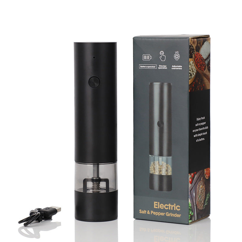 USB Charging Electric Pepper & Sea Salt Grinder with Base and Double Support for Easy Charging and Use - Julia M LifeStyles