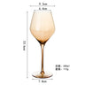 1pcs Nordic Golden Unleaded Crystal Wine Glass Luxury Amber Handmade Champagne Glasses Cocktail Goblet Set Bar Family Drinkware