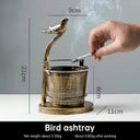 The Stag Estate Ash Vessel ; Heritage Brass Cigar & Cigarette Ashtray