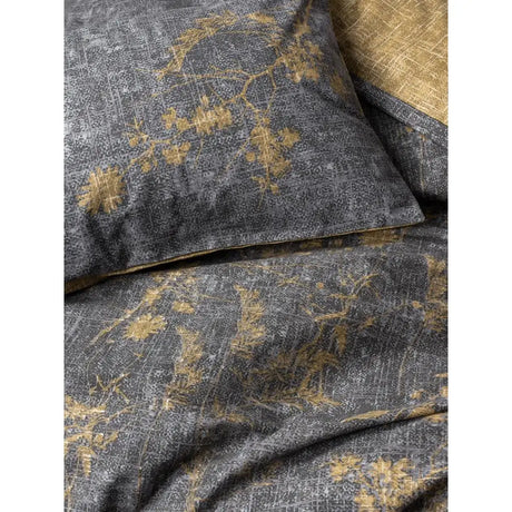 Yadawa Mustard Cotton Box Dual Double Duvet Cover Set
