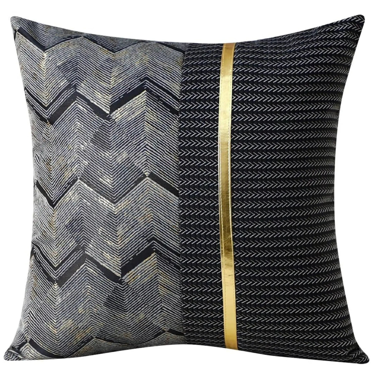 Accessible Luxury Wind Black Geometric Fox Fur Pillow Cover - Julia M LifeStyles