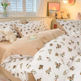 Aesthetic Floral Bedding Set - Twin to Queen Duvet Cover with Pillowcases Julia M LifeStyles