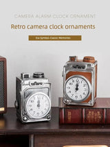 American Retro Clock Small Ornaments Home Decorations Living Room Desk Clock Desktop Clock For Home Bedroom Desk Clock Mute - Julia M LifeStyles