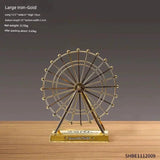 American Retro Clock Small Ornaments Home Decorations Living Room Desk Clock Desktop Clock For Home Bedroom Desk Clock Mute - Julia M LifeStyles