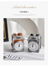 American Retro Clock Small Ornaments Home Decorations Living Room Desk Clock Desktop Clock For Home Bedroom Desk Clock Mute - Julia M LifeStyles