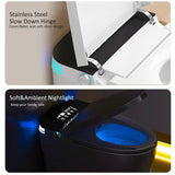Smart Toilet with Heating, Portable Toilet with Automatic Opening and Closing, 1.28GPF Water Tank Free Toilet, White