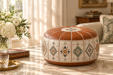 Heritage Floral Storage Pouf Cover