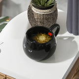 Adorable hand - painted cat - shaped ceramic mug, perfect for coffee or tea. - Julia M LifeStyles
