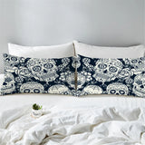 Bedding  Pillowcase Black skull 3D Print Pillow Case Pillow Bedding eprolo