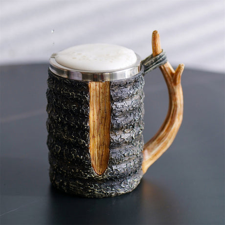 Original Tree Branch Mug - Rustic Log Design Beer Cup