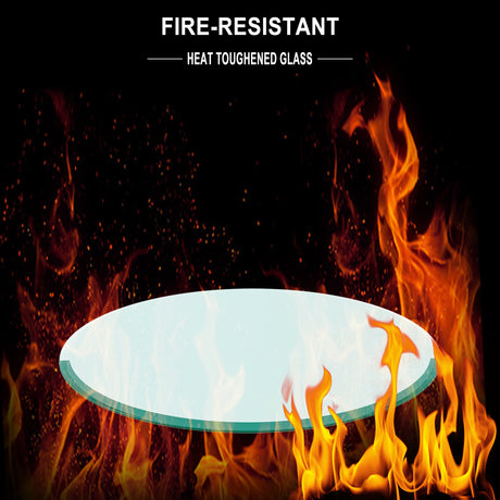 20" Inch Round Tempered Glass Table Top Clear Glass 1/4" Inch Thick Round Polished Edge Julia M Home & Kitchen