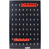 4-foot metal garage nail board tool rack with 3 nail board wall mounted tools for storing nail boards, black