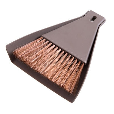 2pcs/set Mini Desktop Broom and Dustpan Set Household Dust Pan and Brush Cleaning Tool