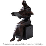 Reader ornament reader statue resin ornament