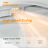 Smart Toilet with Heating, Portable Toilet with Automatic Opening and Closing, 1.28GPF Water Tank Free Toilet, White