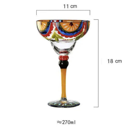 Colorful Wine Glasses Cups Cocktail Goblet Champagne Cup
