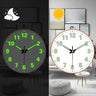 8-inch [20CM] creative living room clock, night light bedroom, simple and non perforated clock wall, clock watch wall - Julia M LifeStyles