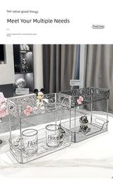 Bathroom Organizer Shelf Home Kitchen Acryl Storage Rack Large Capacity Skincare Cosmetic Liptick Shampoo Desktop Holder - Julia M LifeStyles