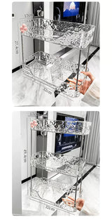 Bathroom Organizer Shelf Home Kitchen Acryl Storage Rack Large Capacity Skincare Cosmetic Liptick Shampoo Desktop Holder - Julia M LifeStyles