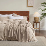 Bedsure 100% Cotton Waffle Weave Lightweight Blanket - Julia M LifeStyles