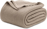 Bedsure 100% Cotton Waffle Weave Lightweight Blanket - Julia M LifeStyles