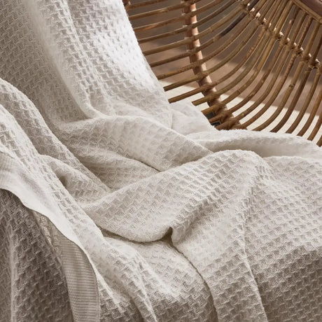 Bedsure 100% Cotton Waffle Weave Lightweight Blanket - Julia M LifeStyles