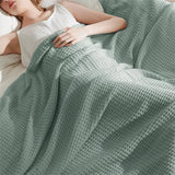 Bedsure 100% Cotton Waffle Weave Lightweight Blanket - Julia M LifeStyles