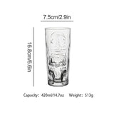 Big Eyes Ghost Face Tiki Cocktail Glass - Julia M LifeStyles