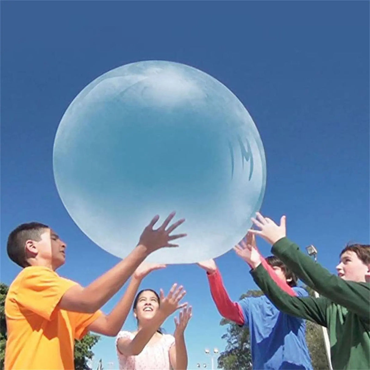 Big Inflatable Ball Children's Toy Elastic Ball Water Ball Bubble Ball Inflatable Ball - Julia M LifeStyles