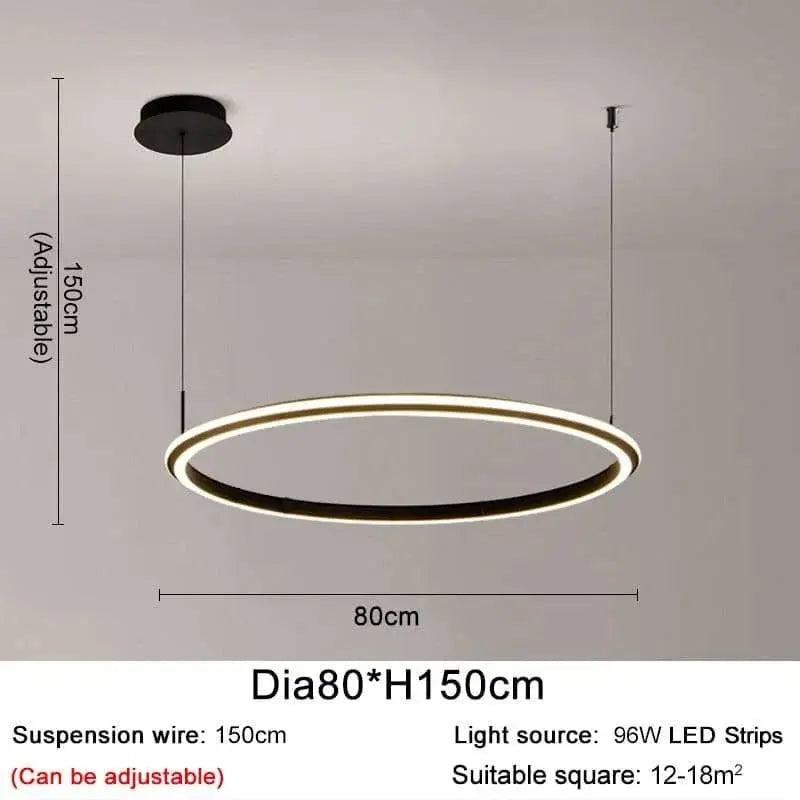 Black LED Chandelier - Dimmable - Julia M LifeStyles