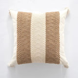 Bohemian Linen Fringed Throw Pillow Cover – Embroidered Decorative Cushion - Julia M LifeStyles