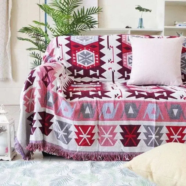 Boho Chic Cotton Blanket - Julia M LifeStyles