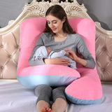 U-Shaped 130x70cm Pregnancy Pillow for Maternity Support and Breastfeeding
