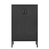 Steel storage cabinet, double door miscellaneous storage cabinet, 2 movable partitions