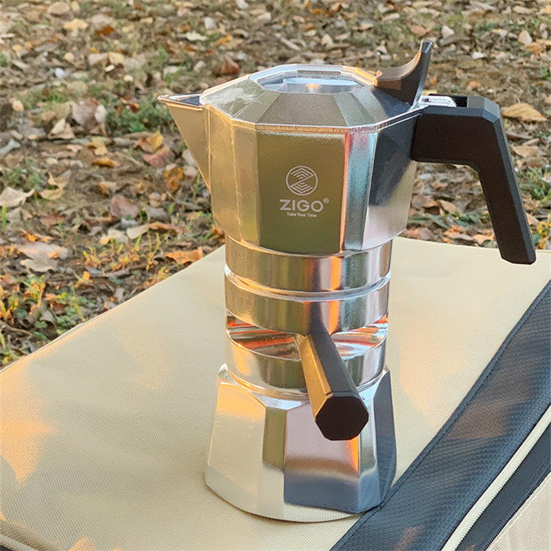 Cardpot double-valve 2-cup extraction concentrated temperature-control coffee pot