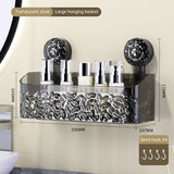 Suction tray rack bathroom shelf no punch bathroom wash table hanging basket wall hanging wall receiving rack