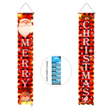 Door hanging LED illuminated party curtains Christmas party decorations Couplets with lights hanging curtains banners