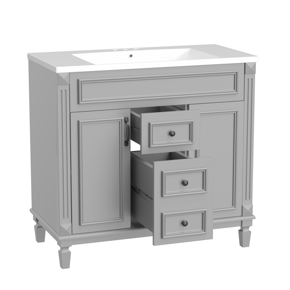36'' Bathroom Vanity with Top Sink