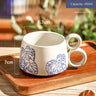 Hand-Painted Blue & White Ceramic Mug