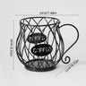 Elegant Wrought Iron Coffee Capsule Organizer & Dispenser – Large Capacity for Nespresso & Keurig