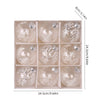 Christmas decorations 8cm/9PCS transparent PET painted Christmas ball gift box set Christmas tree pendant