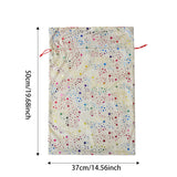 Christmas gift bag, gold foil five pointed star children's gift bag, Dutch velvet rainbow drawstring gift bag eprolo