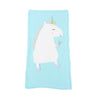 Unicorn Knit Baby Blanket – Soft Warm Swaddle & Bath Towel 60x120cm