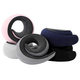 Travel Neck Pillow Memory Foam U-shaped Pillow Snail Style Travel Neck Support Portable Adjustable Soft Noon Break Sleep Pillows